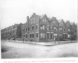 The Morris Company's Block of Single Houses,
with Central Heating Plant (*remainder cut off).