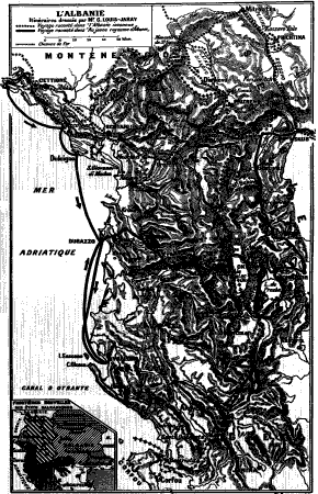 L'ALBANIE. Itin�raires dress�s par Mr. G. LOUIS-JARAY