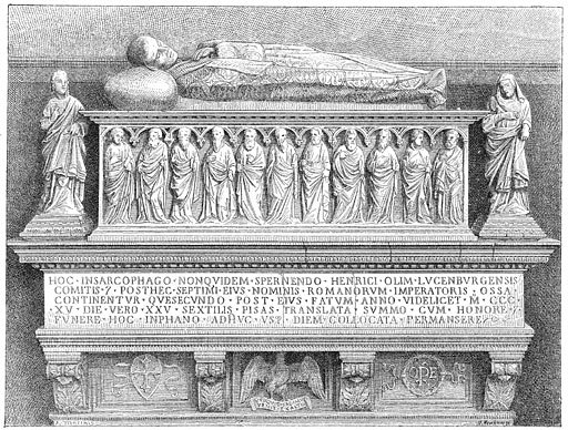 Tombe van Keizer Hendrik&nbsp;VII in het Campo-Santo.