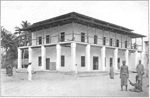 A German "Factory" at Tanga, the Store Below, the
Living Apartments Above.