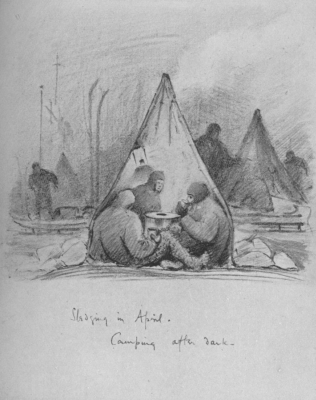 Camping after Dark&mdash;E. A. Wilson, del.