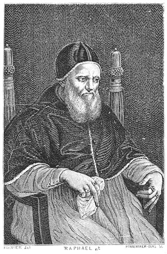 Paus Julius II (naar Rafa&euml;l.)