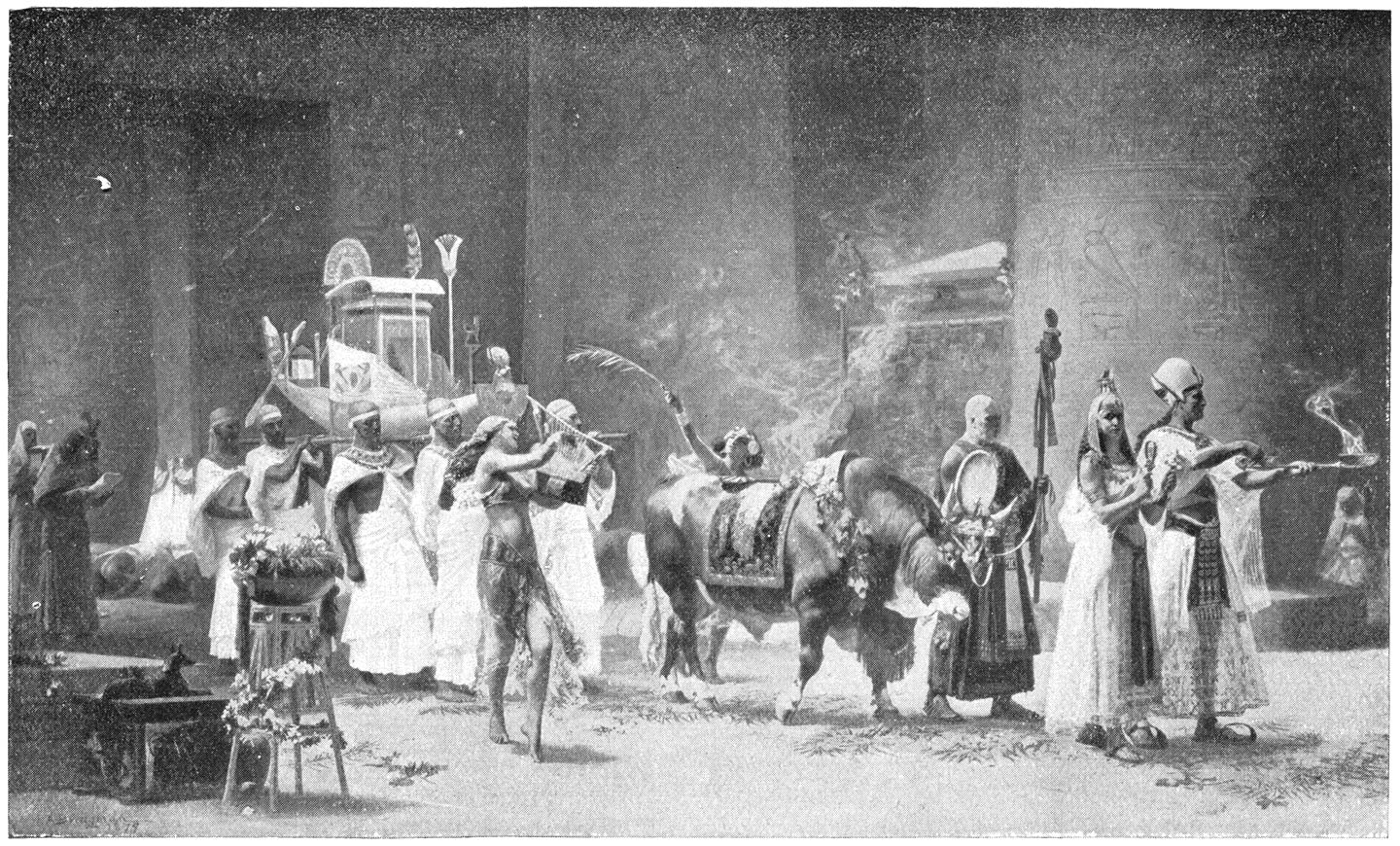 Processie van den heiligen Stier.
