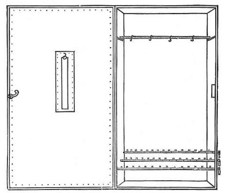 Fig. 3&mdash;Showing Stove when Open, and Back of Door.