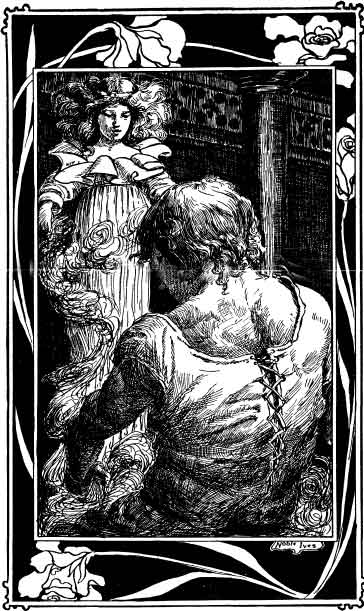 Then she set him to work, bidding him sort a heap of
tangled threads.