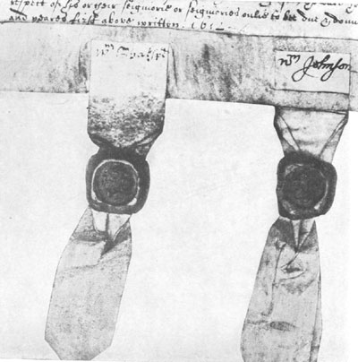 Signature attached to the deed mortgaging the house
in Blackfriars, dated March 11, 1613. In the British Museum