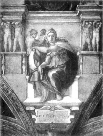 MICHAEL ANGELO. SISTINE CHAPEL, ROME.

THE DELPHIAN SIBYL.