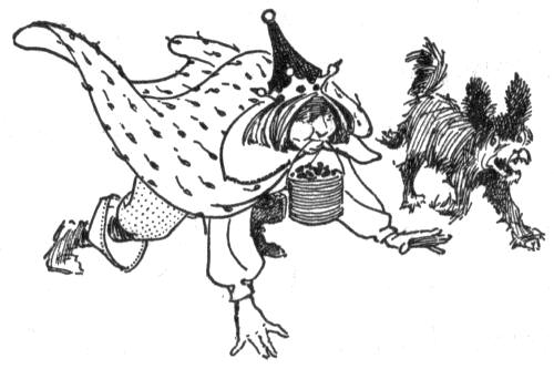 The Monarch
walking with and like a dog