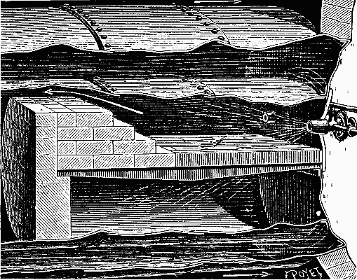 FIG. 3&mdash;APPLICATION OF THE BURNER TO A RETURN FLAME BOILER.