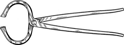Fig. 1&mdash;Hoof testers with special jaws of sufficient size to grasp the largest foot.