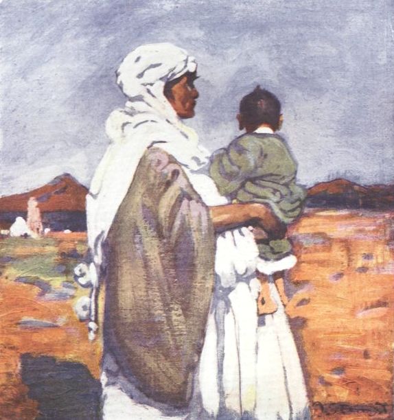 MOORISH WOMAN AND CHILD