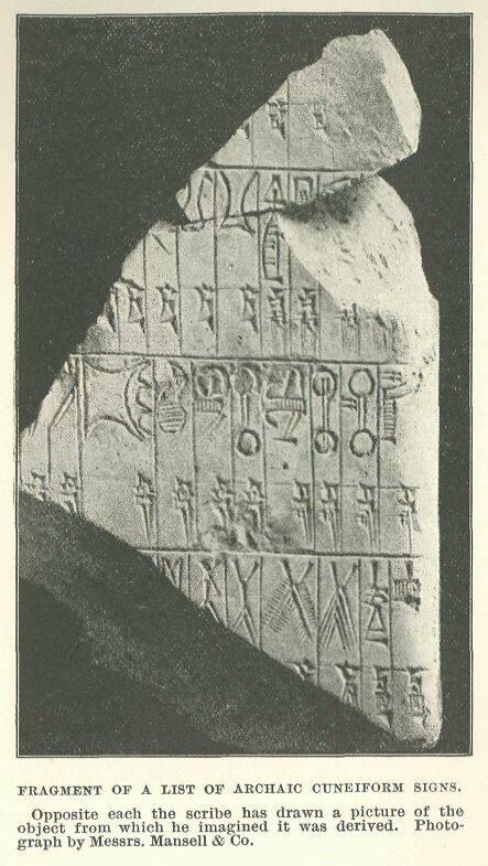 150.jpg Fragment of a List Of Archaic Cuneiform Signs. 
