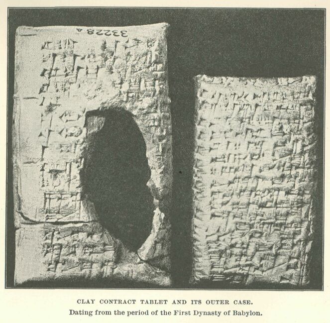 280.jpg Clay Contract Tablet and Its Outer Case 
