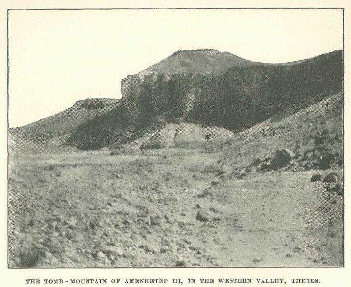 350.jpg the Tomb-mountain of Amenhetef Iii, in The
Western Valley, Thebes. 
