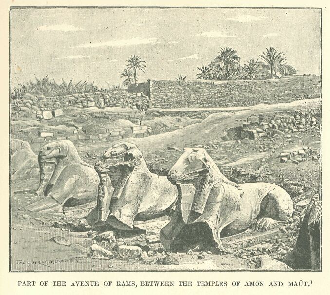 067.jpg Part of the Avenue Of Rams, Between The Temples Of Amon and Ma�t 
