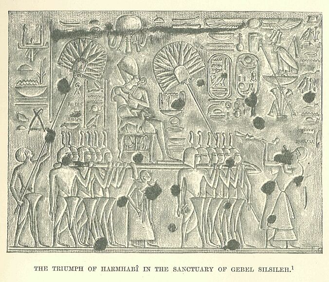 131.jpg the Triumph Op Harmhab� in The Sanctuary of Gebel Silsileh 