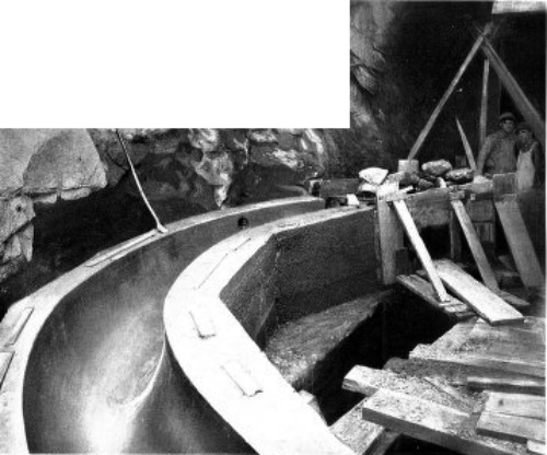 CONCRETE SEWER BACK OF ELECTRIC DUCT MANHOLE&mdash;BROADWAY
AND 58TH STREET