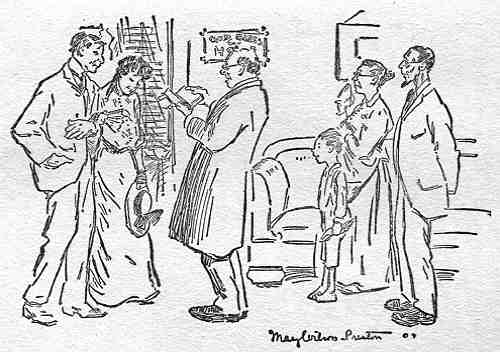 So the Reverend Green, after hesitations,
marries 'em in the farmer's parlor.