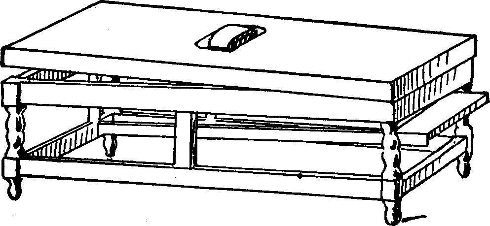 Illustration:
Fig. 12. Apparatus for the Rubbing in a Recumbent Position.