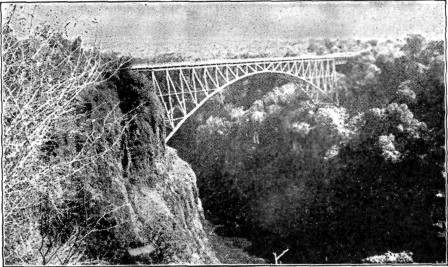 INTO THE HEART OF
AFRICA

The Victoria Falls railroad bridge
over the Zambezi.