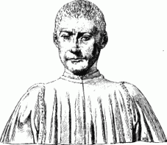 85. Bemalte Thonb&uuml;ste des Fil. Strozzi von Ben. da Majano.