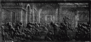 &lowast; Bronzerelief am Hochaltar im Santo zu Padua von Donatello.