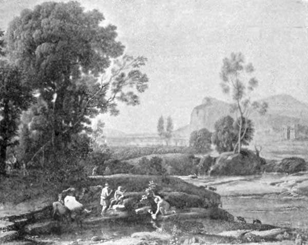 FIG. 57.&mdash;CLAUDE LORRAIN. FLIGHT INTO EGYPT. DRESDEN.