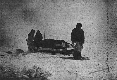 BARTLETT AND HIS PARTY READY TO START BACK FROM 87&deg; 47&acute; NORTH, APRIL 1, 1909