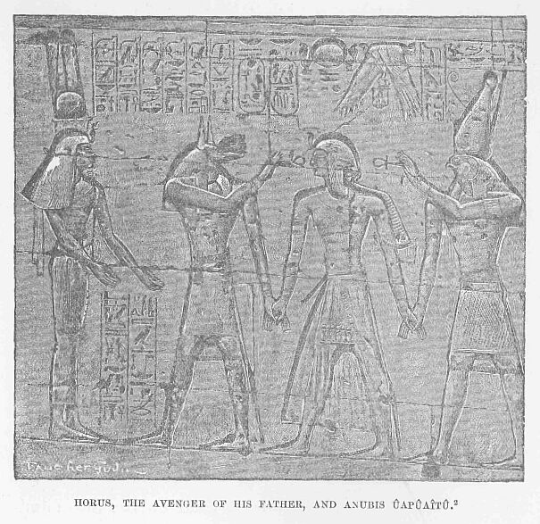 192.jpg Horus, the Avenger of his Father, and Anubis �ap�a�t�. 2 
