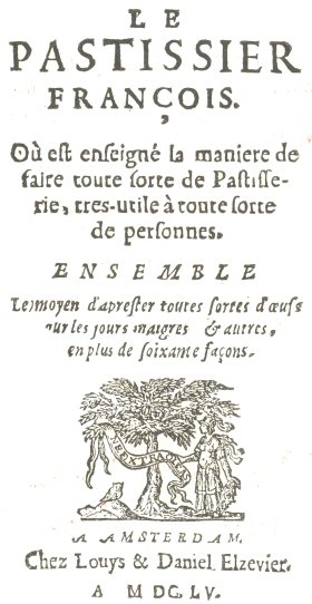 Le Pastissier Fran&ccedil;ois, MDCLV, title page