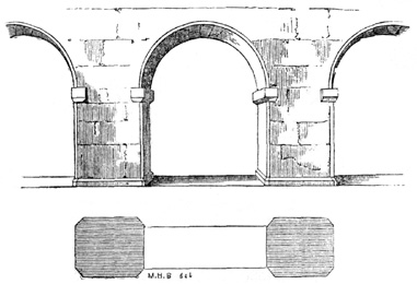 Anglo-Saxon Arches, St. Michael's Church, St. Alban's, A.&nbsp;D.
948.