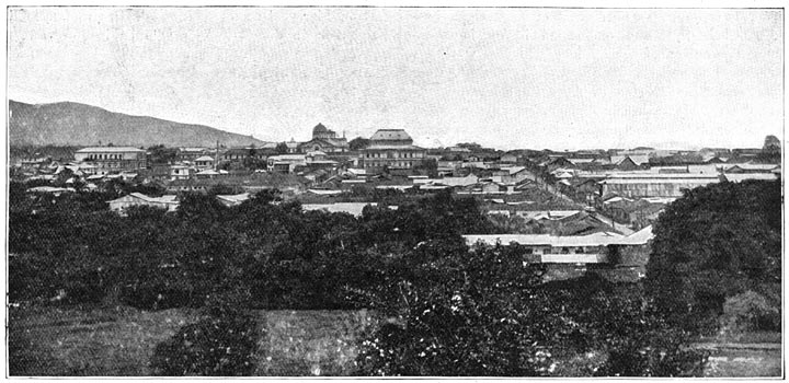 San Jos&eacute;, de hoofdstad van Costa-Rica, is allerliefst in het groen gelegen.