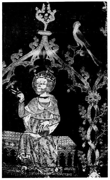 Plate I.&mdash;A detail from a XIVth Century English Cope.