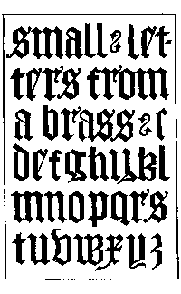 186. ENGLISH GOTHIC BLACKLETTERS. 15th CENTURY. F.&nbsp;C.&nbsp;B.