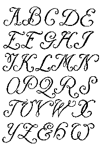 199. FRENCH SCRIPT CAPITALS. 18th CENTURY. F.&nbsp;C.&nbsp;B.