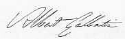 Signature of Albert Gallatin