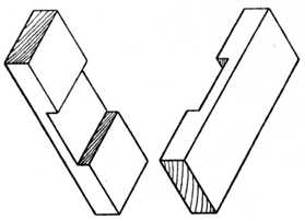 Fig. 39.&mdash;Cross Halving Joint.