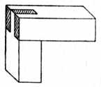Fig. 78.&mdash;Bridle Joint
    at Corner of Frame.