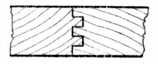 Fig. 100.&mdash;Double-tongued
    Matchboarding.