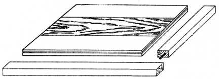 Fig. 109.&mdash;Framed Writing Table Top.