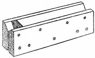 Fig. 191.&mdash;Cradle for Planing Dowels.