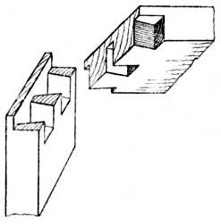 Fig. 285.&mdash;Blind Lap-Dovetailing.