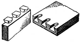 Fig. 312.&mdash;Machine-made Drawer Front
and Side, Apart.