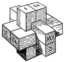 Fig. 392.&mdash;Chinese Cross
    Puzzle.