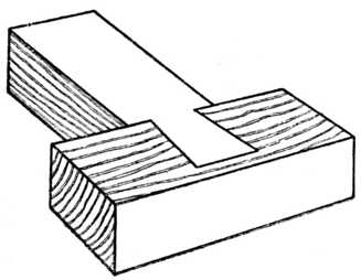 Fig. 401.&mdash;Blind Dovetail Puzzle Joint
(see page 199).
