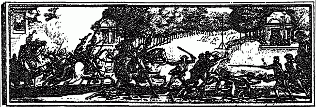 Charge du Royal-Allemand sur le peuple de
Paris, le 12 juillet 1789