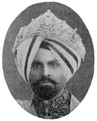 Fig. 119. Mah&aacute;r&aacute;ja Sir Jagatj&iacute;t
Singh Bah&aacute;dur, G.C.S.I.