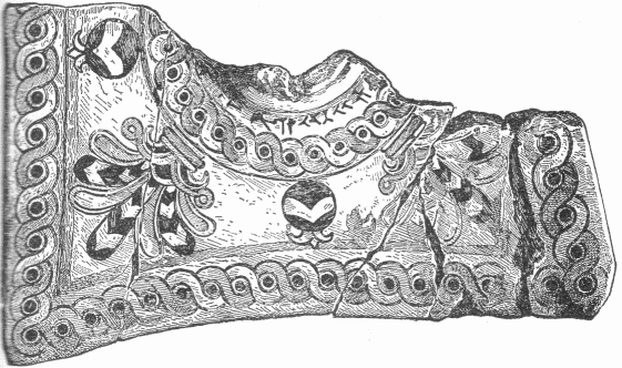 29.&mdash;FRAGMENT OF ENAMELLED BRICK.(Perrot and Chipiez.)