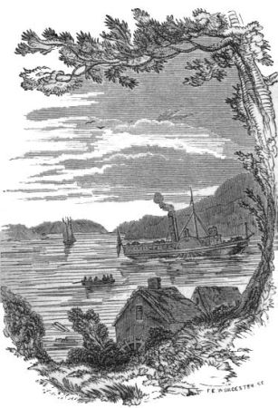 "Joe and two others were despatched to row it
ashore."&mdash;See p. 31.