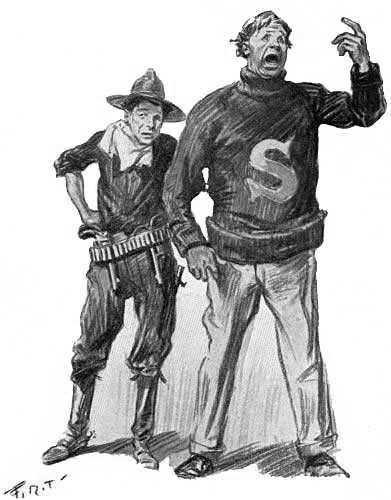 "Har's das spy'" he yelled "Kill him, fallers, he ban a
spy!"

See page 132